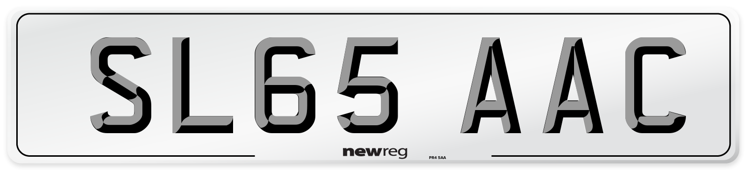 SL65 AAC Number Plate from New Reg
